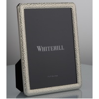Whitehill Frames - Brushed Silver Photo Frame - Art Deco 13cm x 18cm