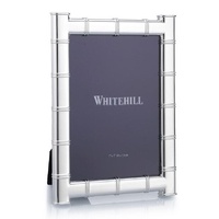 Whitehill Frames - Silver Plated Modern Bamboo Photo Frame 5x7inch