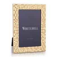 Whitehill Frames - Checkered Gold Finish Frame 4x6inch