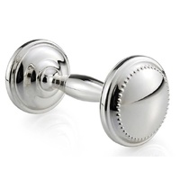 Whitehill Baby - Silver Plated Bead Dumbbell Rattle