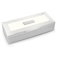 Whitehill Giftware Jewellery Box - White Love Link Oblong
