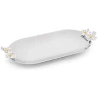 Whitehill Giftware - Blossom Deco Nickel Plated Oval Tray