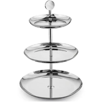 Whitehill Serveware - Stainless Steel 3 Tier Cake Stand
