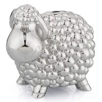 Whitehill Baby - Faux Silver Sheep Money Box