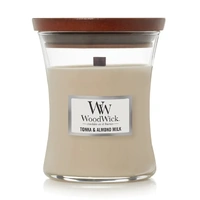 WoodWick Candle - Medium Tonka & Almond Milk