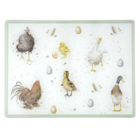 Wrendale Designs by Pimpernel Glass Worktop Saver - Country Animals