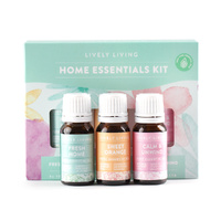 Essential Oils By Lively Living - Home Essentials Trio Kit