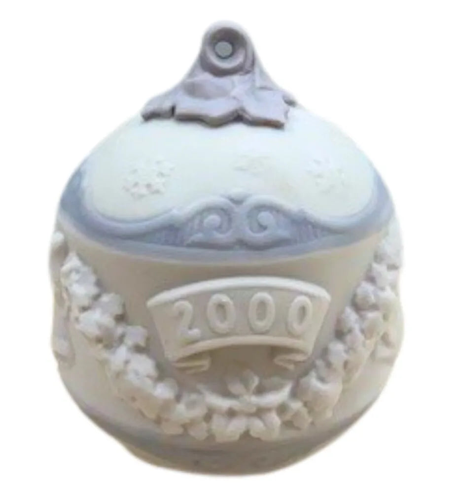 Lladro Christmas Ball 2000 Ornament
