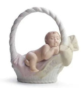 Lladro Christmas Born In 2010 Girl Ornament