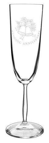 Bohemia Crystal Wedding Anniversary Flute 190ml Set of 2