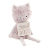 Hallmark Gifts - MopTops - Furry Cat Plush with You Are So Fun Board Book