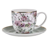 Ashdene Chinoiserie - White Cup and Saucer