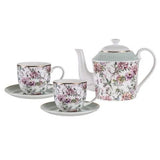 Ashdene Chinoiserie - White Teapot and 2 Teacup Set