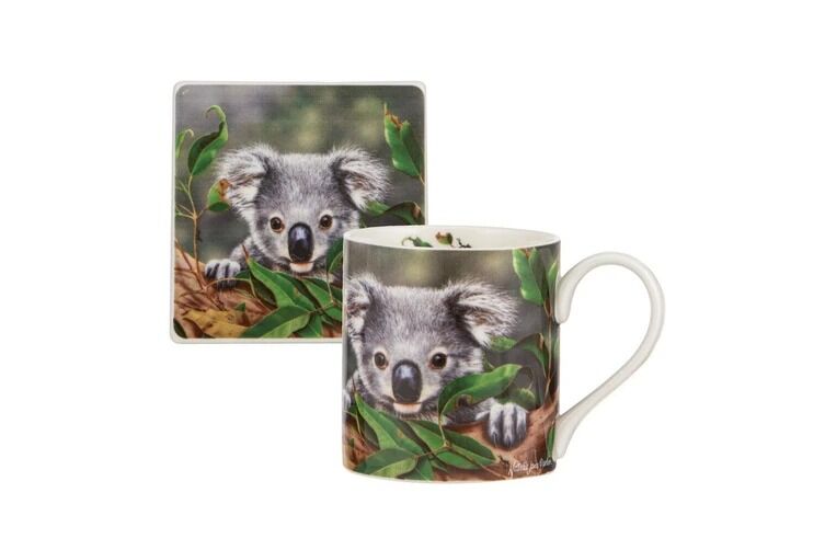 Ashdene Babies of the Bush Mug & Coaster Set - Koala Joey
