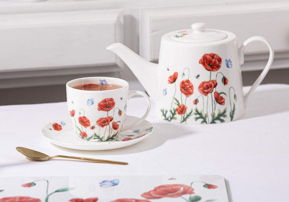 Ashdene Poppy Fields - Infuser Teapot