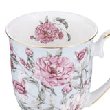 Ashdene Raspberry Rose - Powder Blue Footed Mug