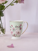 Ashdene Raspberry Rose - Green Footed Mug