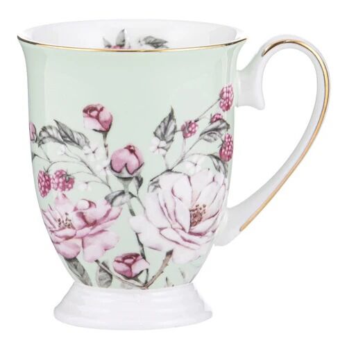 Ashdene Raspberry Rose - Green Footed Mug