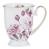 Ashdene Raspberry Rose - White Footed Mug