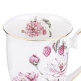 Ashdene Raspberry Rose - White Footed Mug