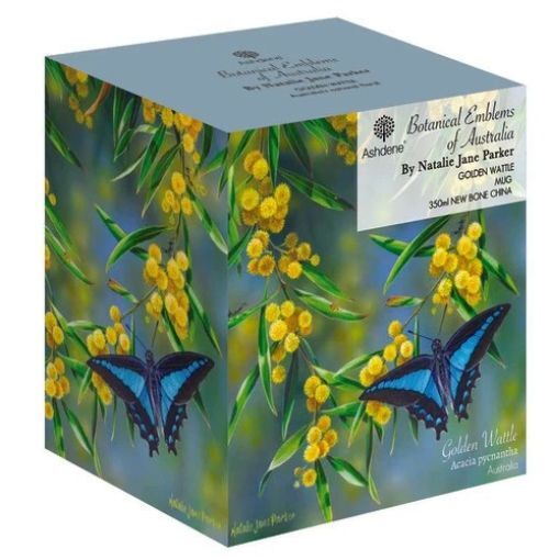 Ashdene Botanical Emblems - Wattle Mug