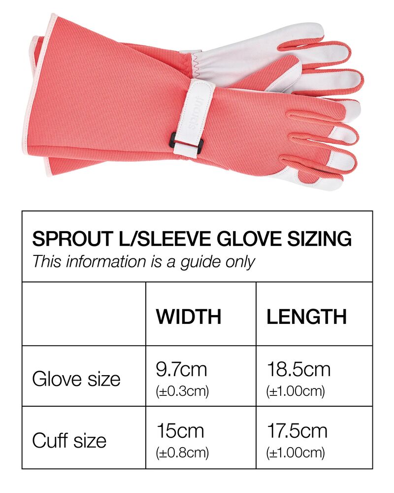Sprout Long Sleeve Gardening Gloves - Dusty Blue