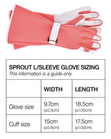 Sprout Long Sleeve Gardening Gloves - Navy