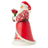 Jim Shore Heartwood Creek Blooms of the Season - Santa with Blooming Amaryllis