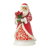 Jim Shore Heartwood Creek Blooms of the Season - Santa with Blooming Amaryllis