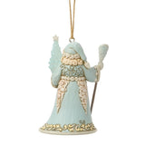 Jim Shore Heartwood Creek Coastal Christmas - Santa with Sea Glass Tree Hanging Ornament
