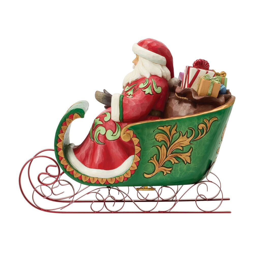 Jim Shore Heartwood Creek - Santa in Musical Sleigh Special Edition