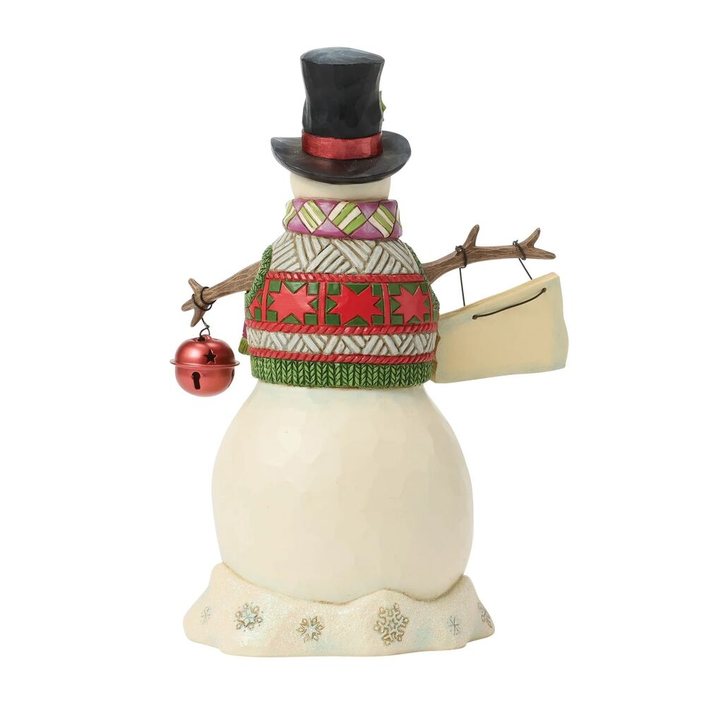 Jim Shore Heartwood Creek - Snowman & Hanging Sign