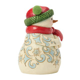 Jim Shore Heartwood Creek - Snowman Pom Pom Hat Mini Figurine