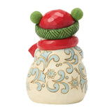 Jim Shore Heartwood Creek - Snowman Pom Pom Hat Mini Figurine