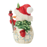 Jim Shore Heartwood Creek - Snowman with Bird on Stick Pint Sized Figurine