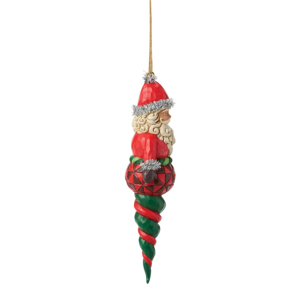 Jim Shore Heartwood Creek - Santa Finial Shape Hanging Ornament