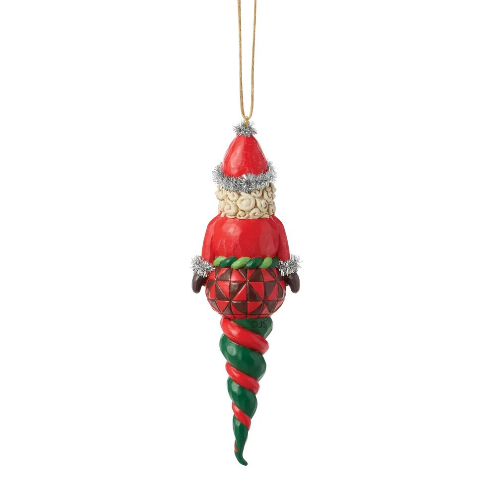 Jim Shore Heartwood Creek - Santa Finial Shape Hanging Ornament