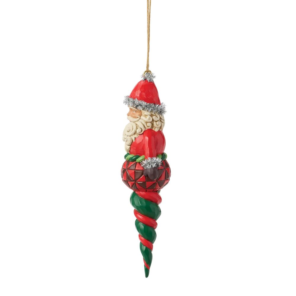 Jim Shore Heartwood Creek - Santa Finial Shape Hanging Ornament