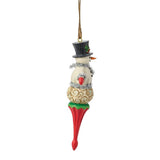 Jim Shore Heartwood Creek - Snowman Finial Hanging Ornament