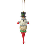 Jim Shore Heartwood Creek - Snowman Finial Hanging Ornament