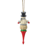 Jim Shore Heartwood Creek - Snowman Finial Hanging Ornament