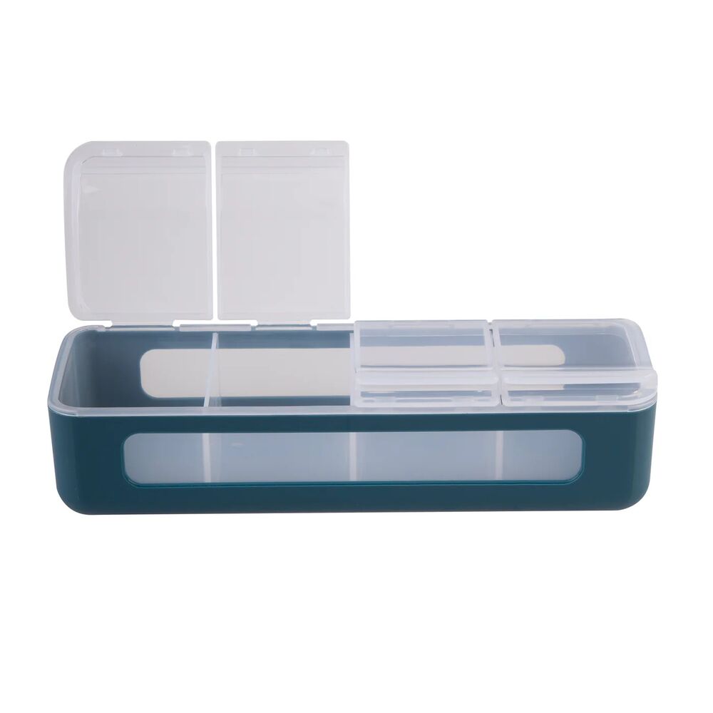Melii - Luxe 4-Compartment Snackle Box Blue