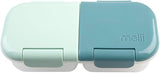 Melii - Luxe 2-Compartment Snack Containers Blue Mint (Set of 2)