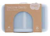 Melii - Luxe Silicone Bento Box with Dividers 700ml Blue Mint