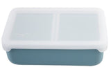Melii - Luxe Silicone Bento Box with Dividers 700ml Blue Mint