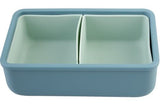 Melii - Luxe Silicone Bento Box with Dividers 700ml Blue Mint