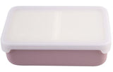 Melii - Luxe Silicone Bento Box with Dividers 700ml Pink Ivory