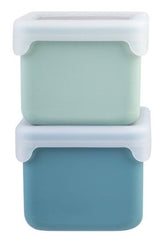 Melii - Luxe Silicone Snack Containers 236ml Blue Mint (Set of 2)