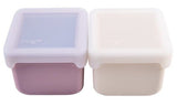 Melii - Luxe Silicone Snack Containers 236ml Pink Ivory (Set of 2)