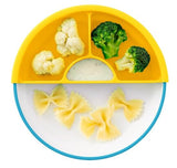 Omie - Toddler Plate & Divider Blue